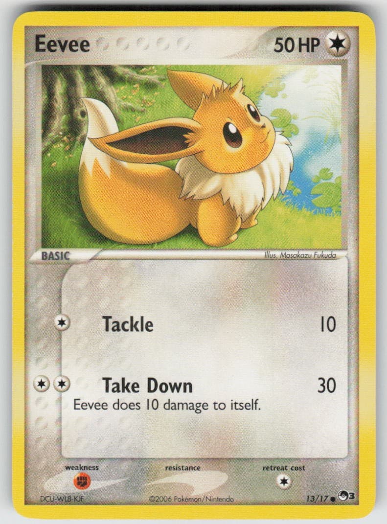 EEVEE - 13/17 - Moderately Played - POP Series 3 - Common - Pokemon