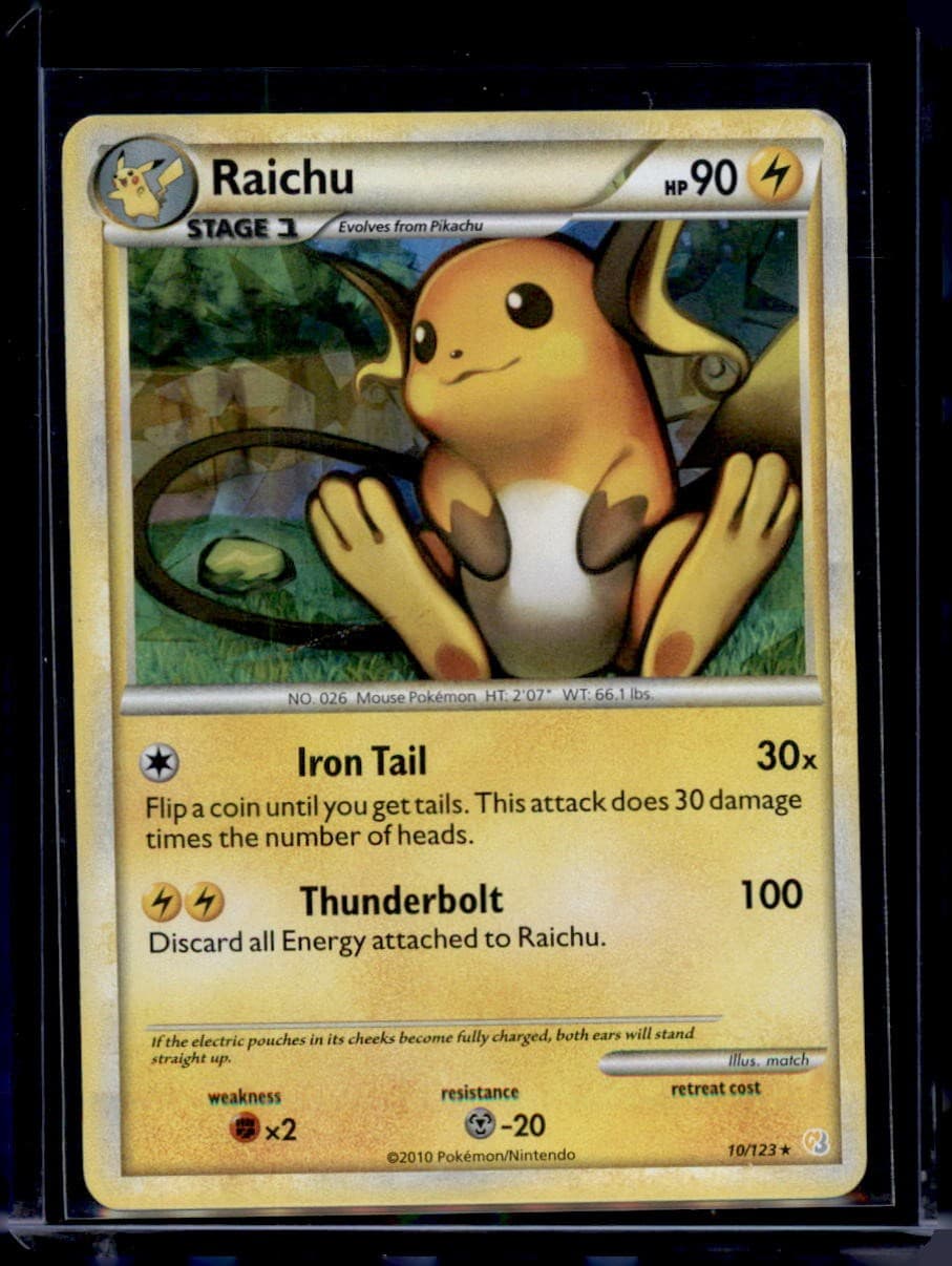 Raichu (Cracked Ice Holo) 10/123 Holo Rare Deck Exclusives Pokemon Near Mint