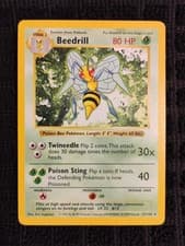 Beedrill Shadowless 17/102 NM Base Set Pokemon
