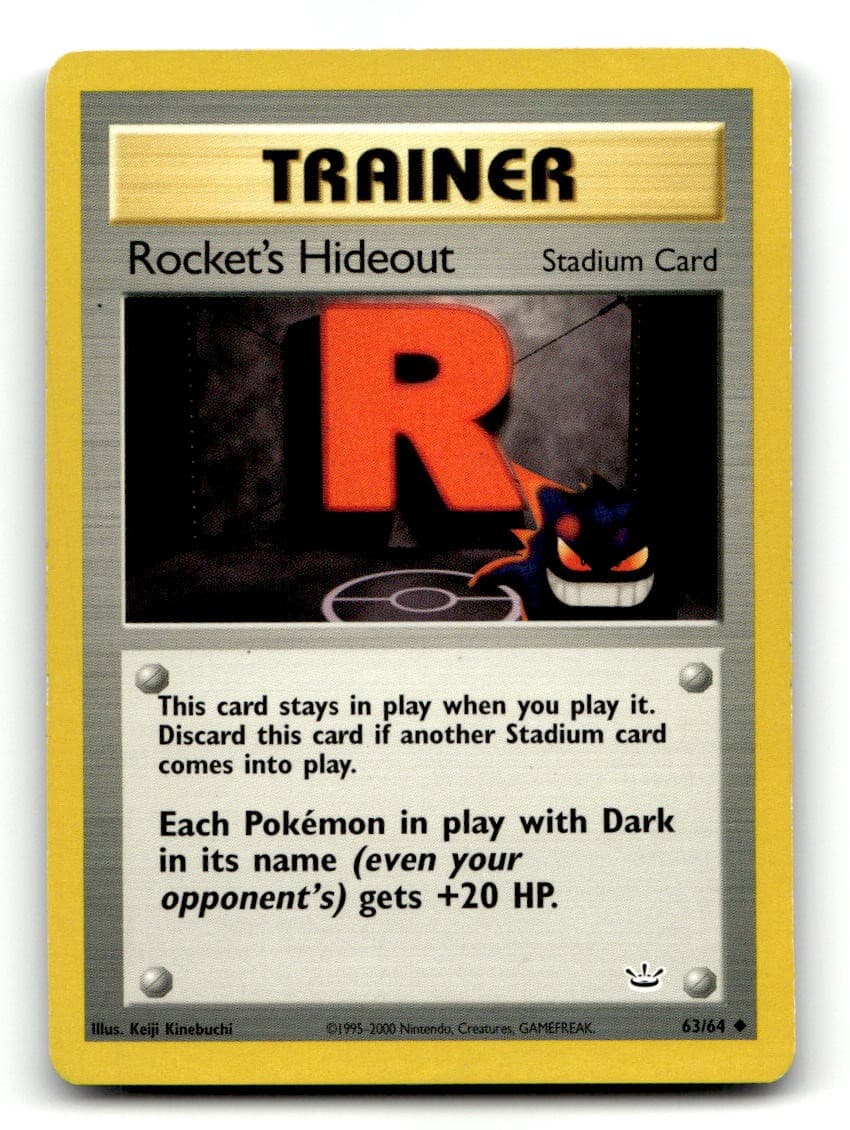 Rocket's Hideout 63/64 Uncommon Neo Revelation Pokemon Unlimited LP