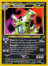 Tyranitar - 31/75 - Pokemon Neo Discovery Unlimited Rare Card WOTC LP