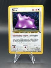 Pokémon TCG Ditto Fossil 3/62 Holo 1999-2000 Wizards Base Set Copyright Holo...