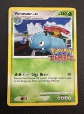 Pokémon TCG: Venusaur Pokémon Rumble Promo Holo 1/16 (2009)