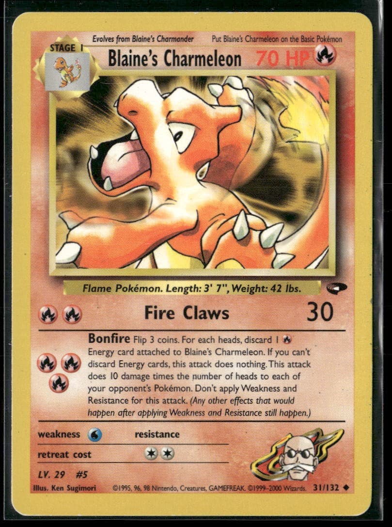 Blaine's Charmeleon Uncommon Gym Challenge 031/132 LP