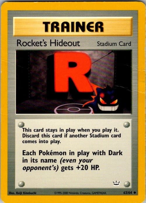 Rocket's Hideout Unlimited Uncommon Neo Revelation 63/64 MP Keiji Kinebuchi