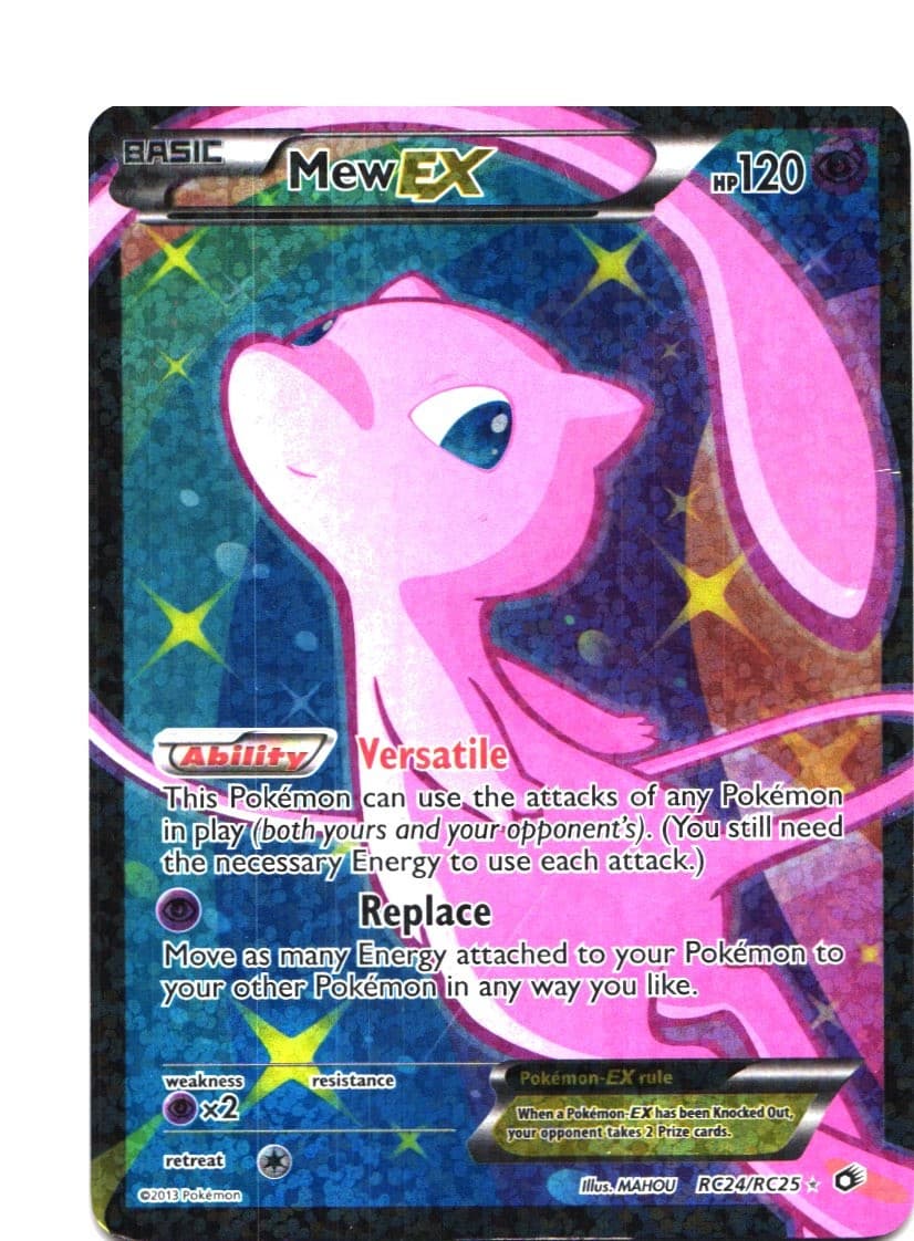 Mew EX Full Art Holo URare Legendary Treasures: Radiant Collection RC24/RC25 LP