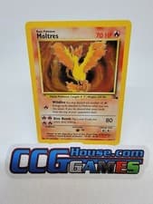 Pokemon Moltres Fossil 12/62 Holo Foil Rare *CCGHouse* RB