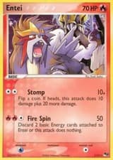Entei - 1/17 - Pokemon Pop Series 2 Holo Card HP