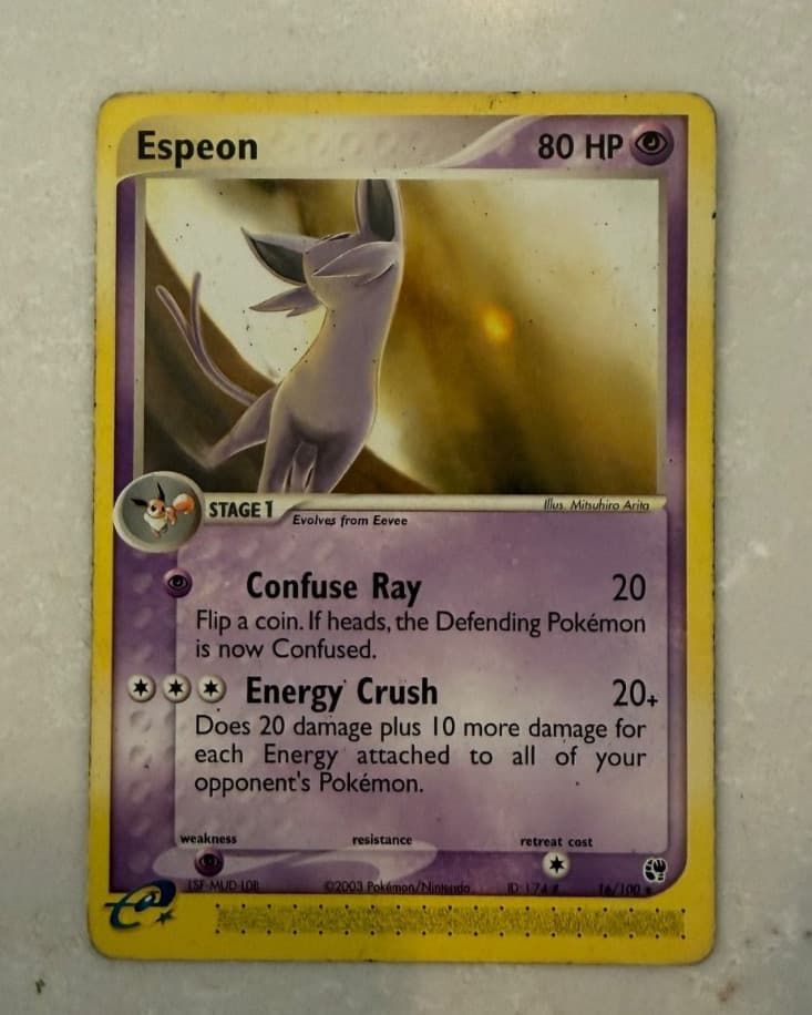 2003 POKEMON TCG #16/100 ESPEON NON-HOLO EX SANDSTORM