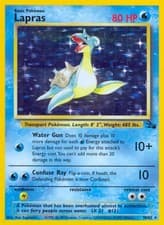 Lapras - 10/62 - Pokemon Fossil Unlimited Holo Rare Card WOTC NM