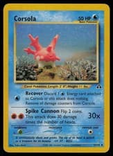 Corsola 37/75 Uncommon Neo Discovery Pokemon Unlimited Lightly Played