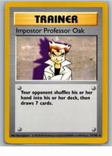 Impostor Professor Oak Unlimited Base Set (Shadowless) 073/102 1999 NM
