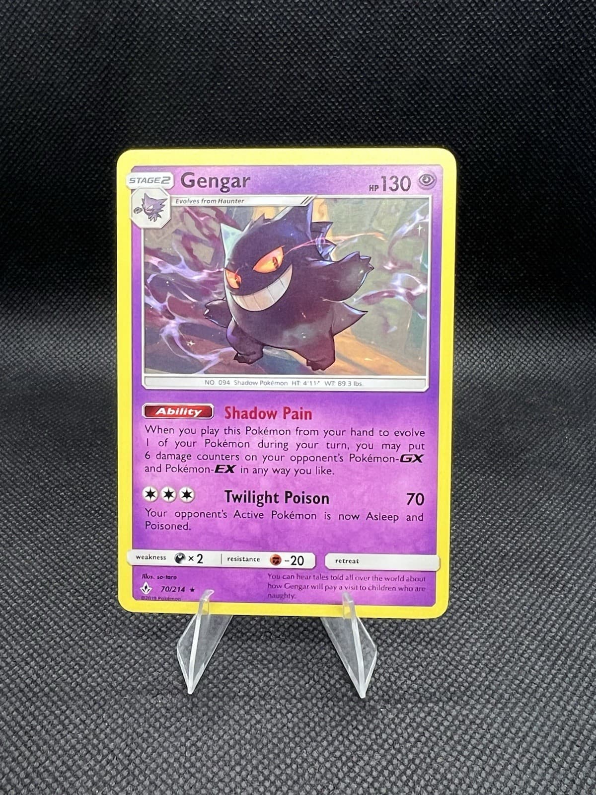 Gengar 70/214 Sm-Unbroken Bonds Regular