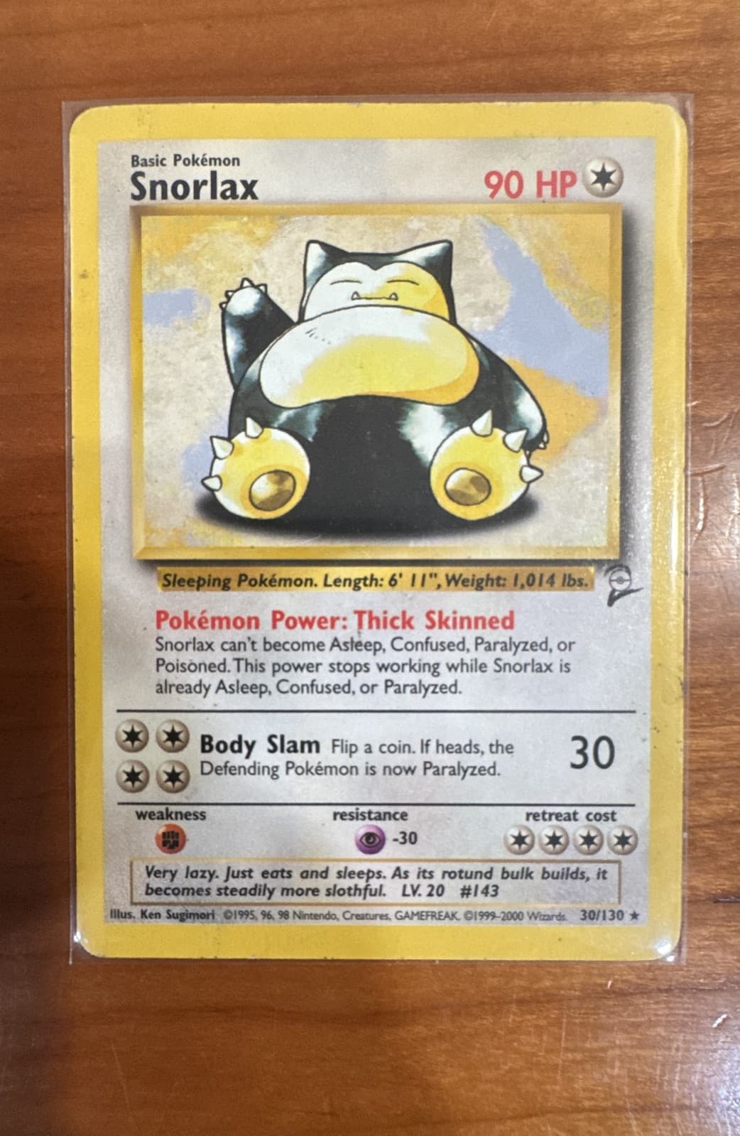 Snorlax 030/130 Base Set 2 Regular