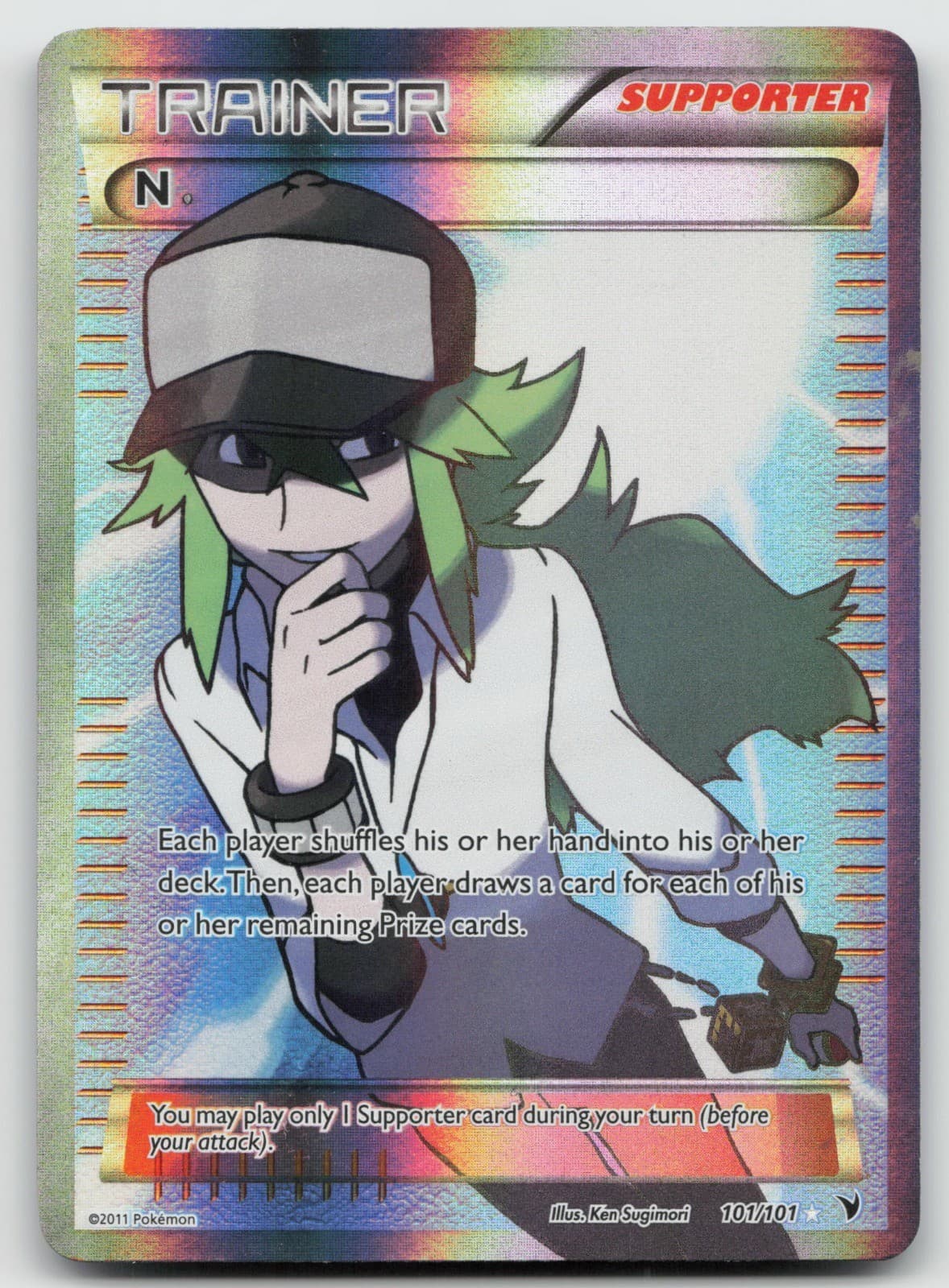 N (Supporter) (Full Art) Ultra Rare Noble Victories 101/101 LP