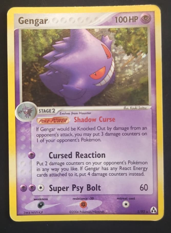 Pokémon TCG Gengar 5/92 Legend Maker Holo Rare HP
