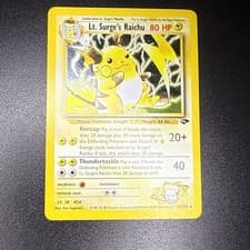 Lt Surges Raichu Gym Challenge #11 NM !! 