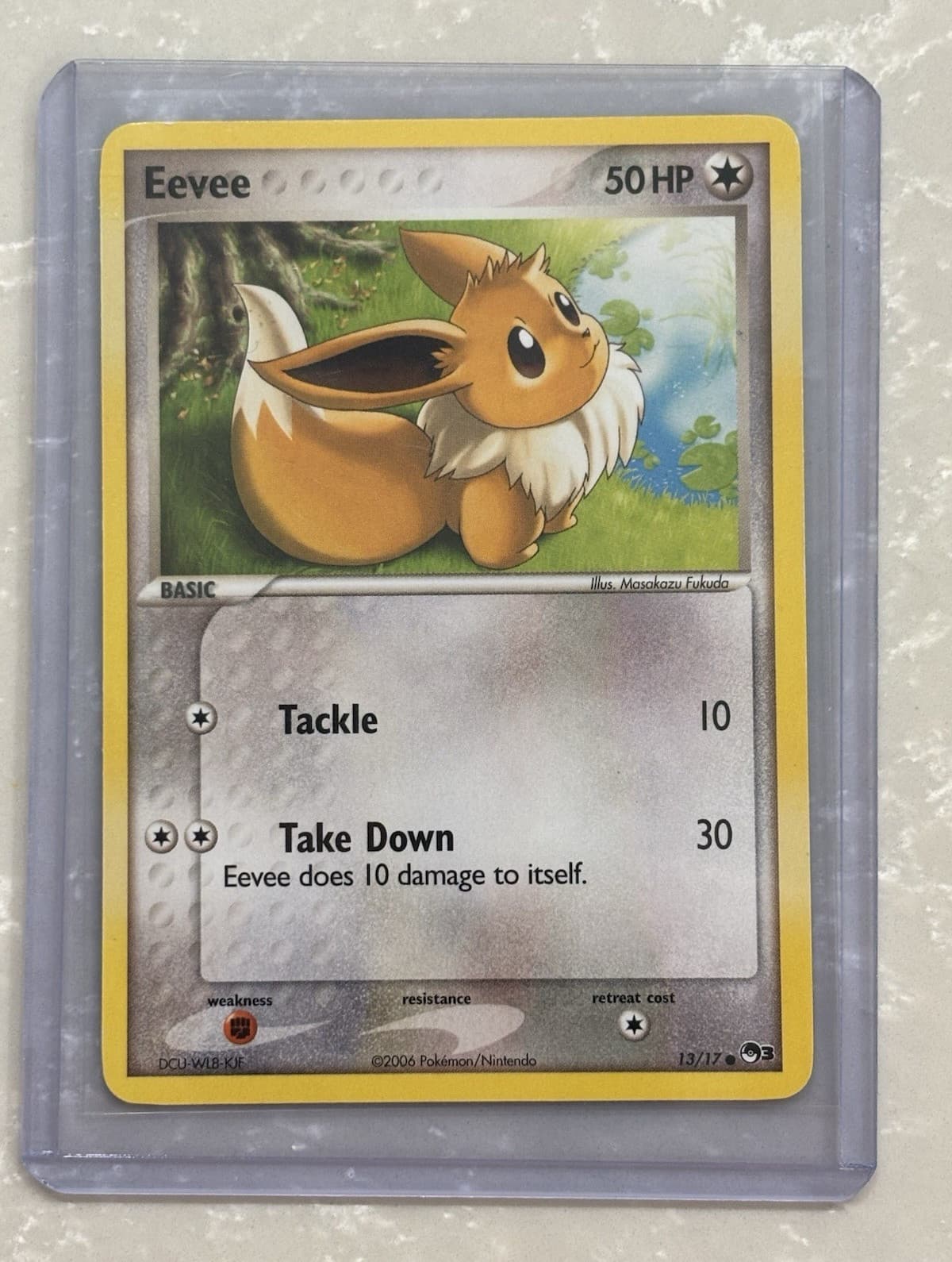 2006 Pokemon POP Series 3 Eevee #13/17