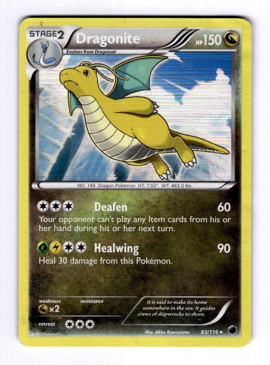 Dragonite Plasma Freeze #83 (2013) Holo HP Pokemon