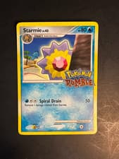 2009 Pokémon TEAM RUMBLE Promo Starmie 5 /16 Reverse Holo Foil Stamp Gyarados 02