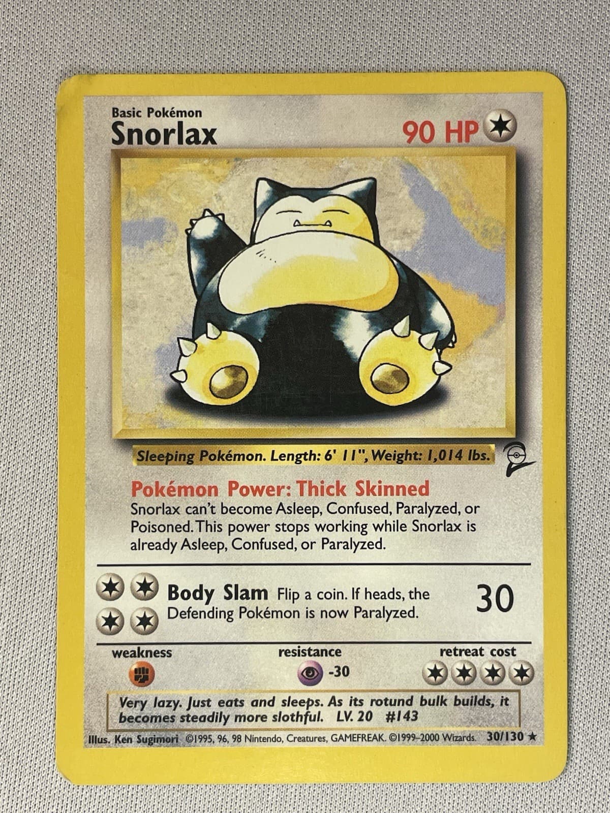 Snorlax 030/130 Base Set 2 Regular