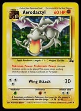 Pokemon Card - Aerodactyl Fossil 1/62 Holo Rare