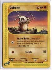 Cubone 72/147 Common Aquapolis Pokemon Heavily Played