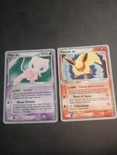 Pokemon Mew Ex Legend Maker Holo 88/92 + Flareon ex 108/113 Ex delta species