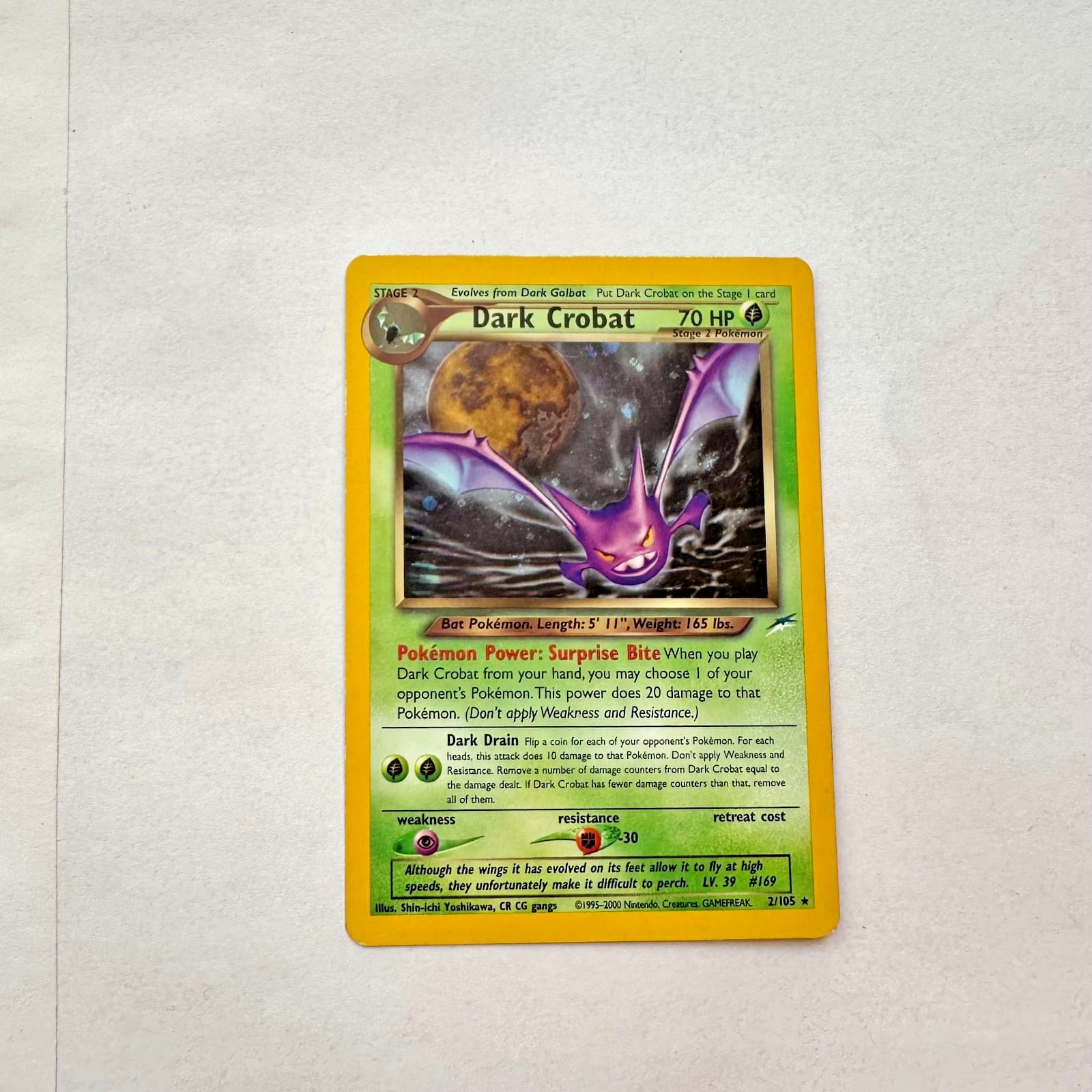 Dark Crobat - Neo Destiny (#2/105) - 2002 - Unlimited Holo (EN) - RAW (LP) - VTG