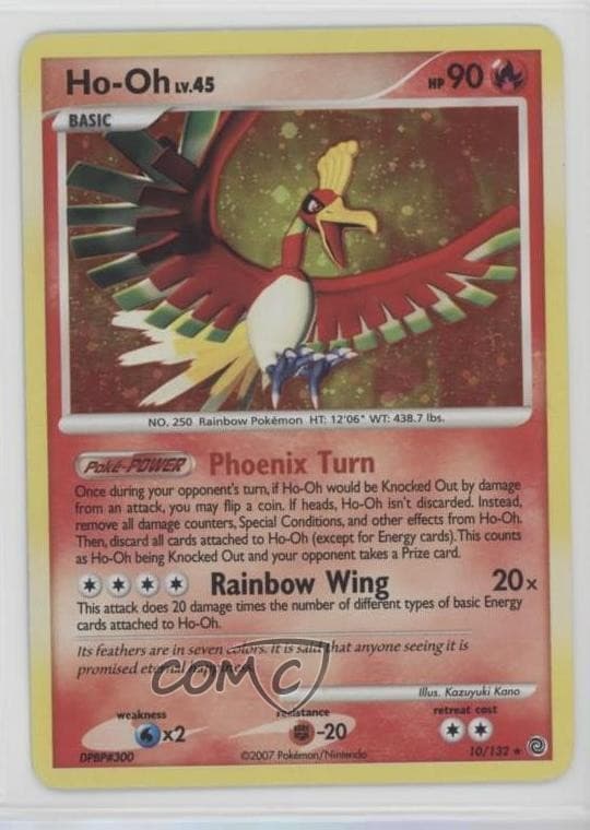 Ho-Oh Holo Pokémon Diamond & Pearl Secret Wonders #10 2007