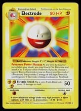 Pokemon Card - Electrode Base Set Shadowless 21/102 Unlimited Rare
