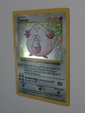 Shadowless Chansey 3/102 Base Set Holo Rare Pokemon Card Original 90's Vtg 