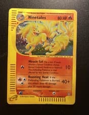 Pokemon Card-Ninetales-H19/H32-Aquapolis- Holo-ENG-Very Played