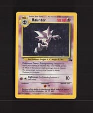 Haunter 6/62 WOTC Fossil Set Holo Rare Pokemon Card MP