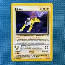 Pokemon Vintage Non-Holo Rare Raikou 22/64 Neo Revelation Wotc 2001