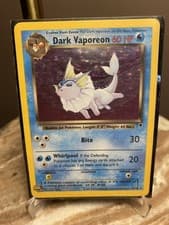Pokemon Dark Vaporeon Holo Rare 2002 WOTC Legendary Collection 9/110