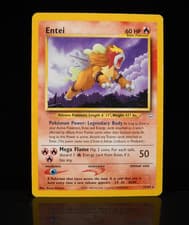 Pokémon TCG Entei Neo Revelation LP,  Excellent 17/64 Nonholo Rare Unlimited