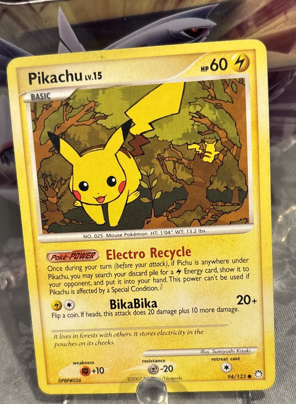 Pikachu 94/123 Mysterious Treasures Regular 1of2 Avail