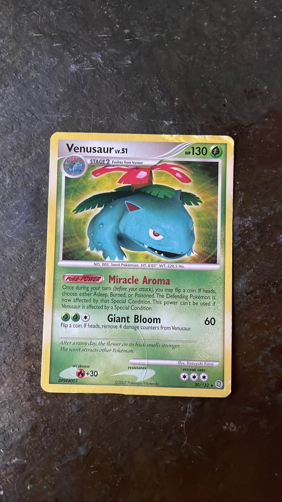 Pokemon TCG Venusaur Lv.51 Secret Wonders Holo 20/132 2007 Nintendo