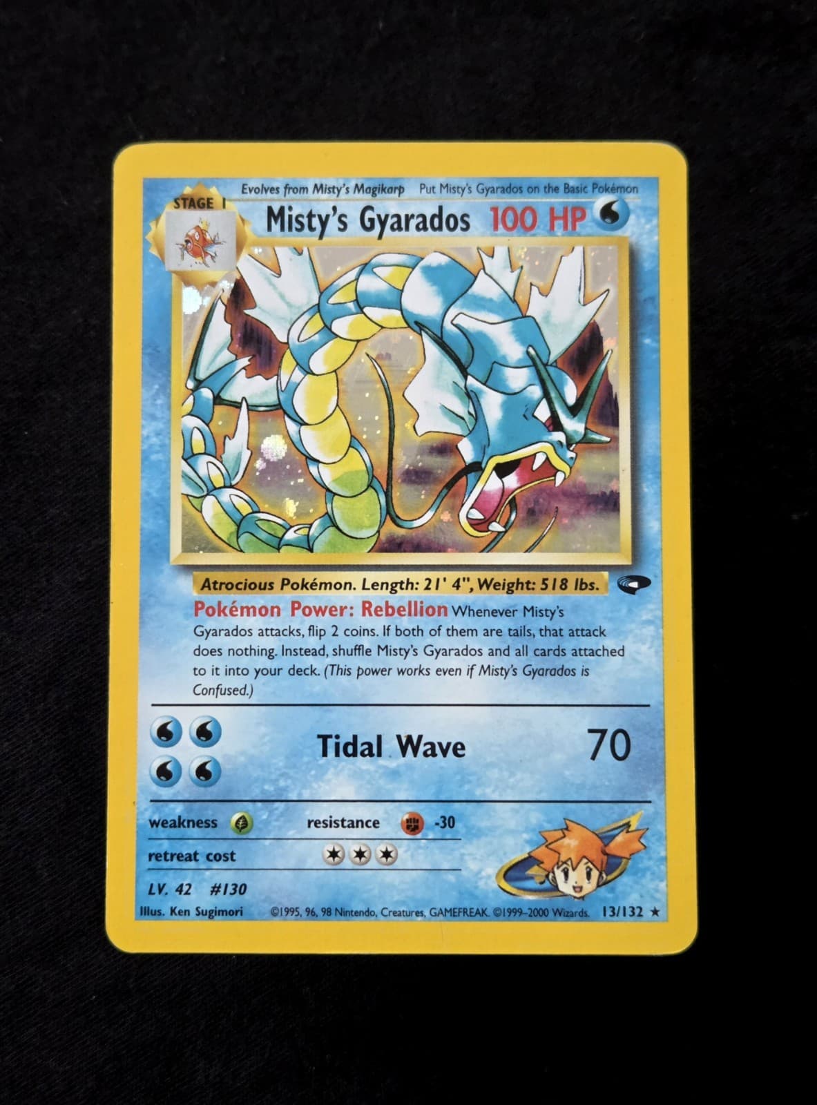 Pokémon TCG Misty's Gyarados Holo Rare Gym Challenge 13/132 Unlimited Edition