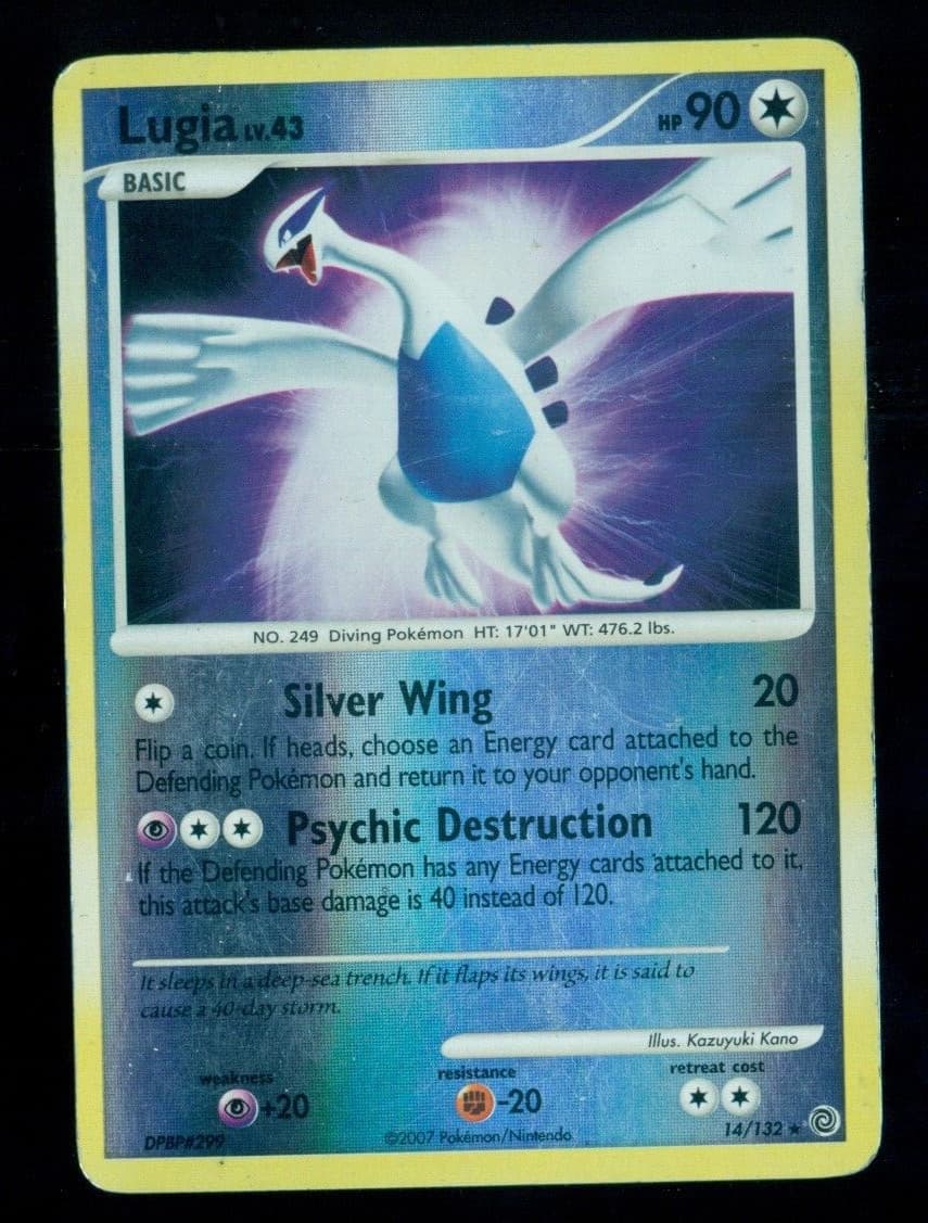 Pokémon  2007  Secret Wonders #14 Lugia Reverse Holo Rare MP-HP
