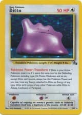 Ditto (3) Unlimited Holofoil [FO - 03/62] MP PokemonFossil