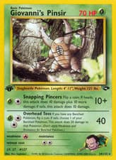 Giovanni's Pinsir 24/132 Rare Gym Challenge Pokemon Unlimited Lightly Played