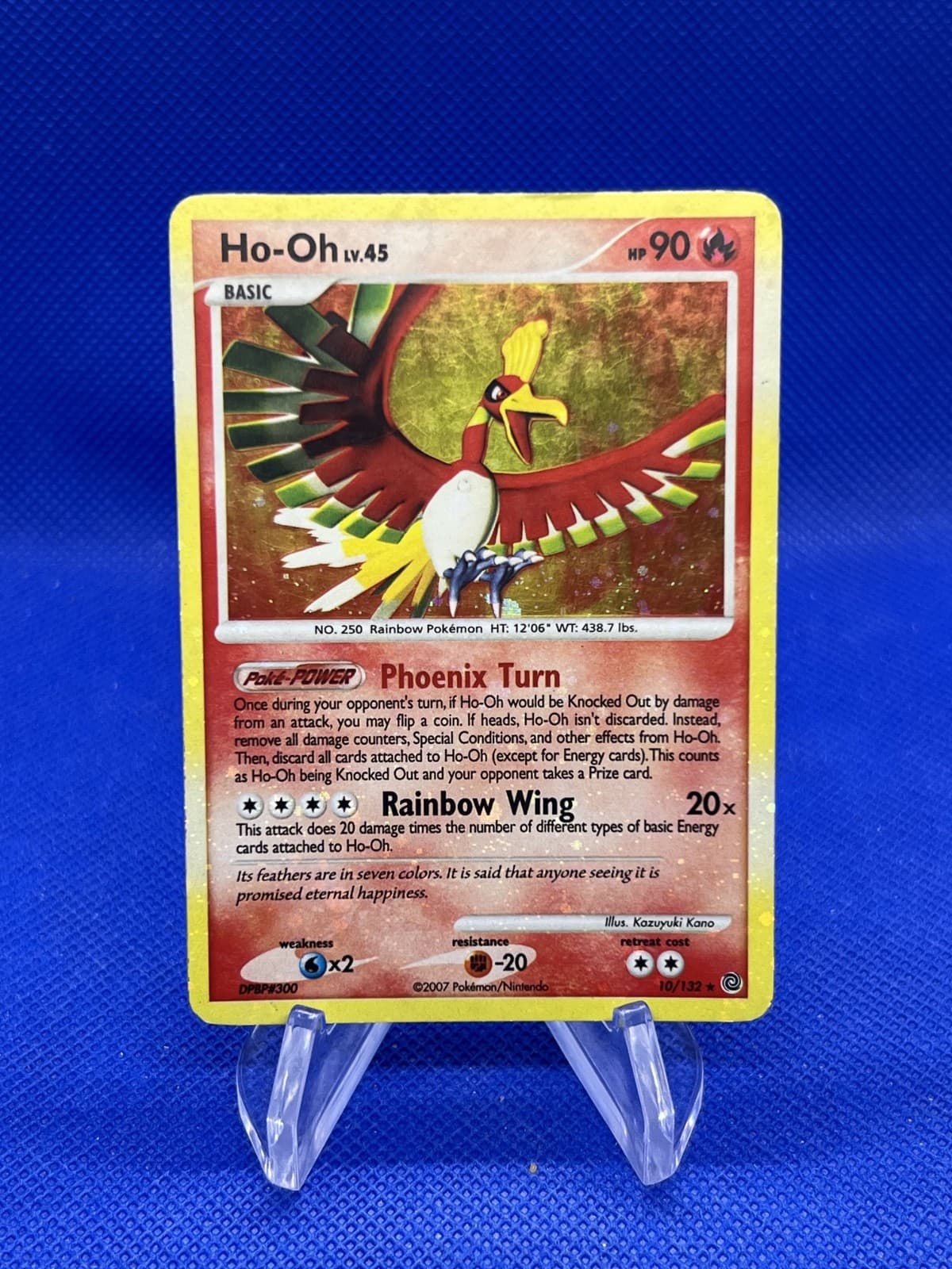 Pokemon Secret Wonders Ho-Oh 10/132 Holo Rare HOLO BLEED ERROR