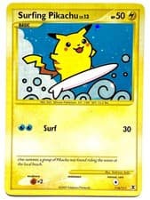 Pokemon Surfing Pikachu Platinum Rising Rivals 114/111 Secret Rare 2009 LP