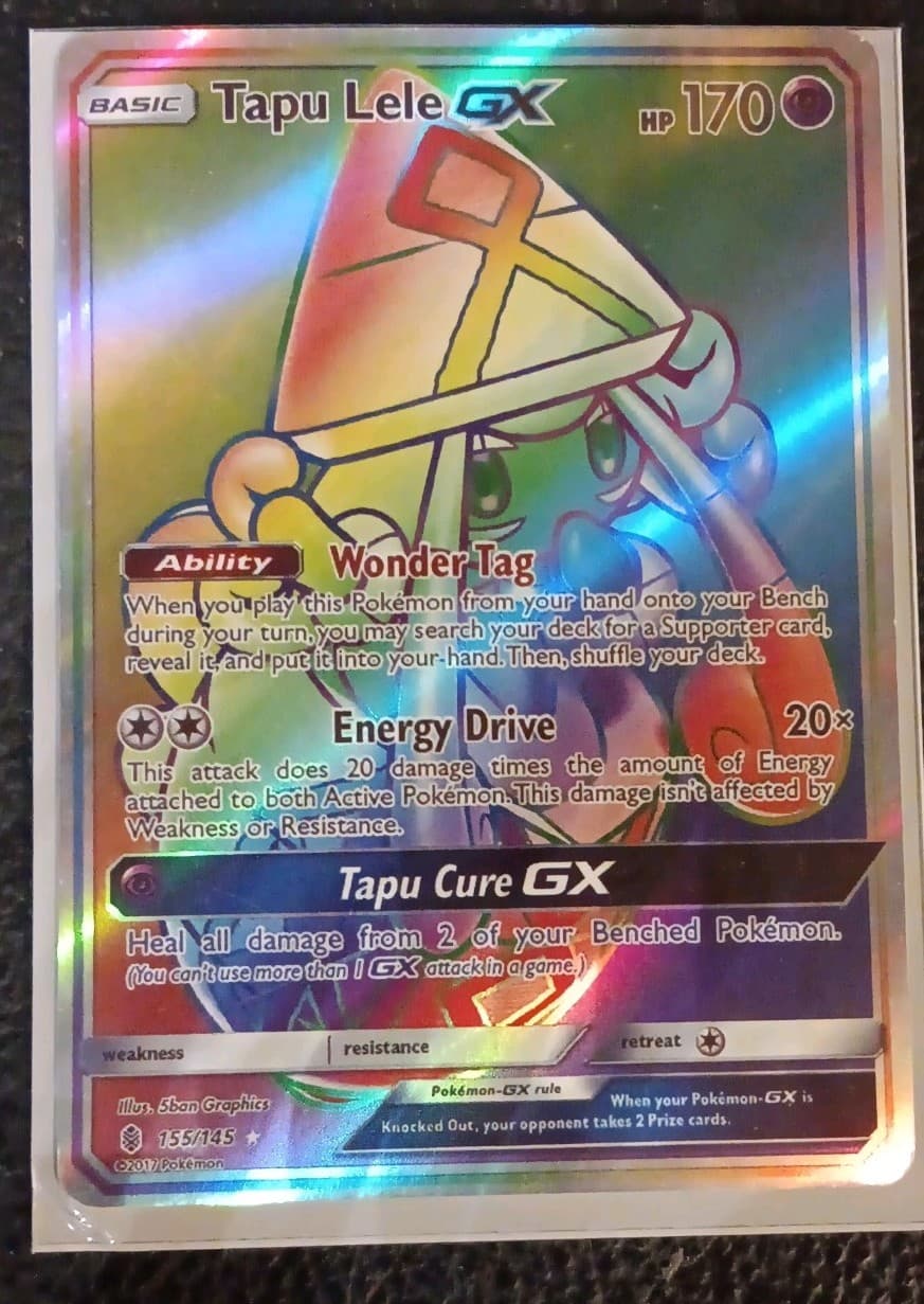 The Pokémon Company Tapu Lele GX 155/145 Sm-Guardians Rising Secret Rare Holo