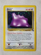 Played (LP) Ditto - Holo #3 Fossil Pokemon TCG