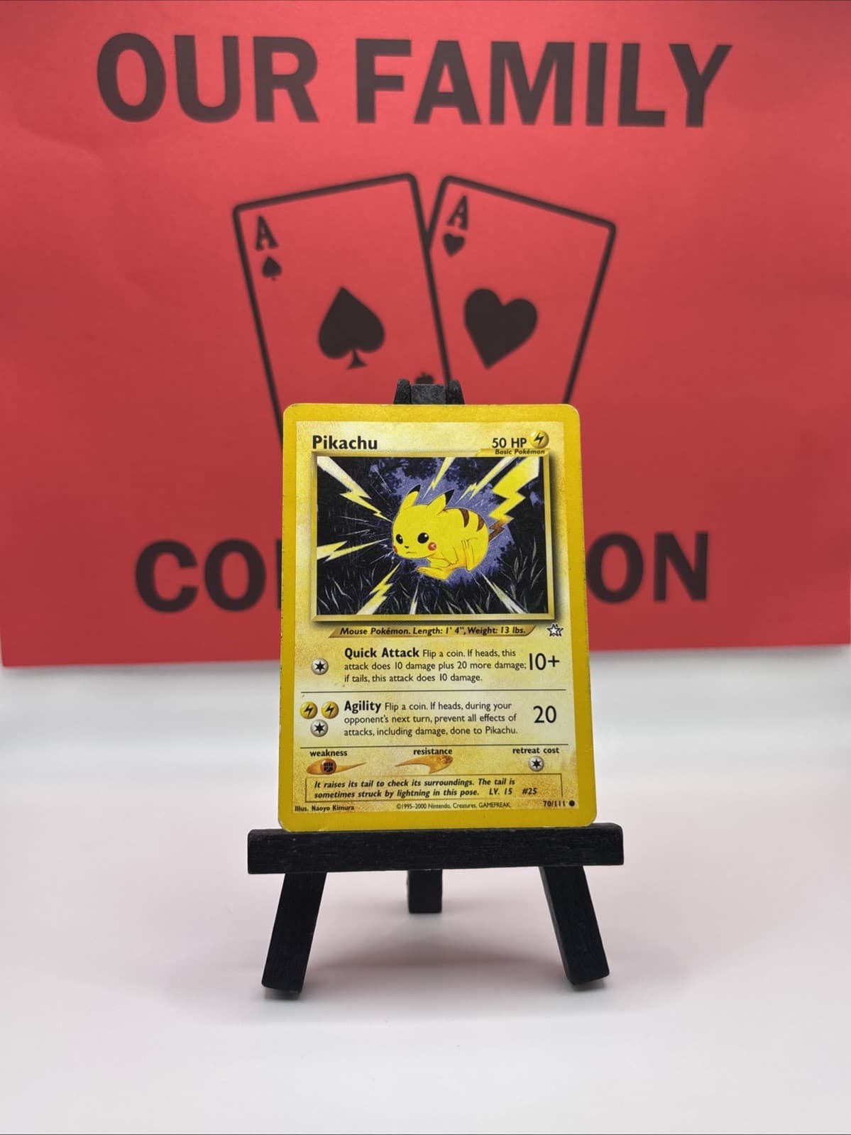Pikachu 70/111 Neo Genesis Non Holo Common WOTC 1999 Pokemon Card