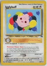 Igglybuff 40/75 Uncommon Neo Discovery Pokemon Unlimited Moderately Played