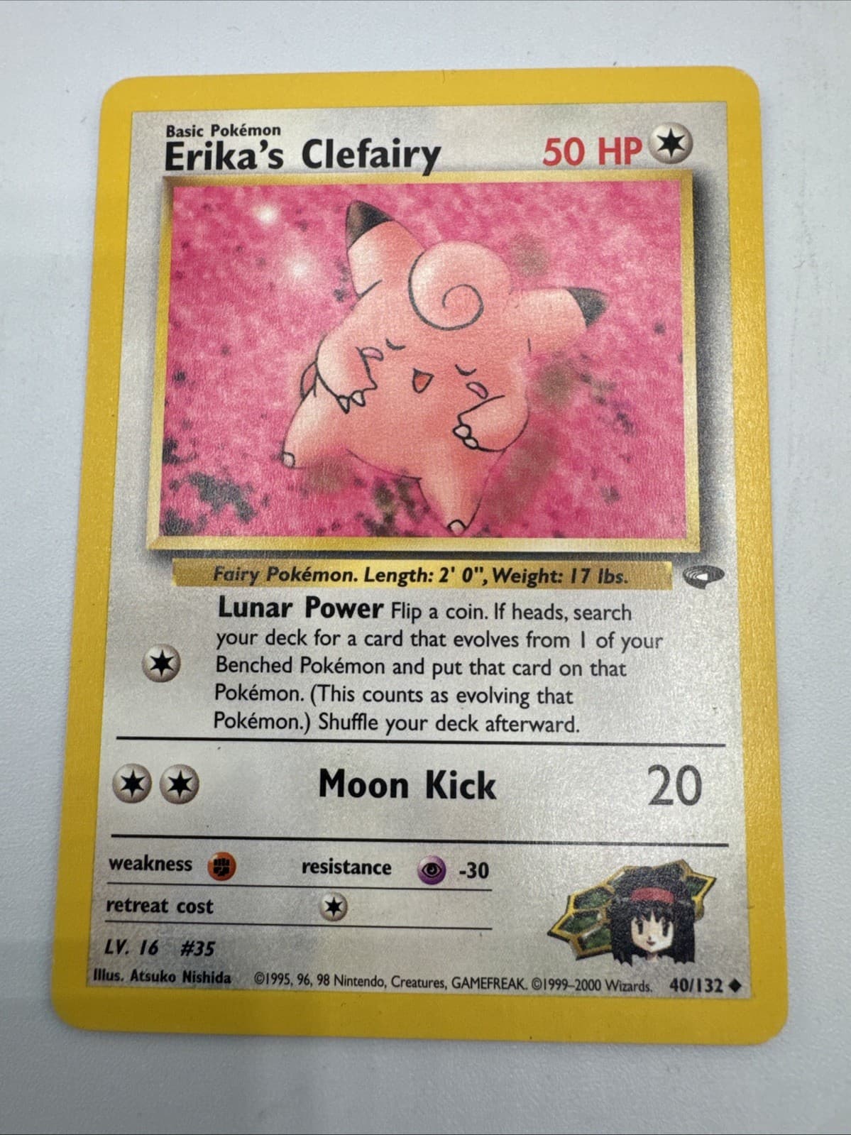 Erika's Clefairy - 2000 Pokemon Gym Challenge - 40/132 Vintage WOTC